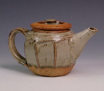 Richard Batterham medium celadon teapot