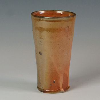 Shino glazed beaker