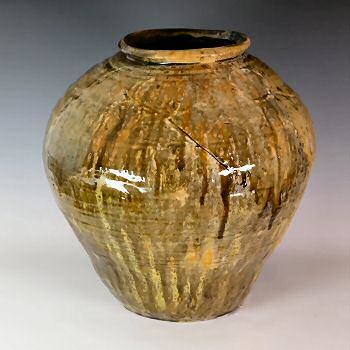 Big ash glazed jar
