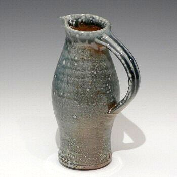 Soda glazed stoneware jug