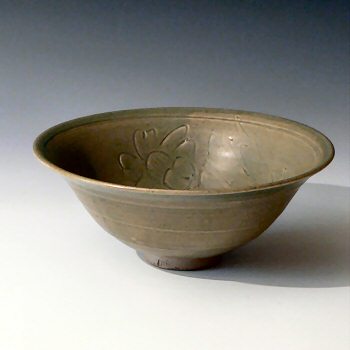 Jim Malone - Early celadon bowl with flower decoration