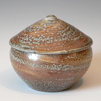 Phil Rogers salt glazed conical jar