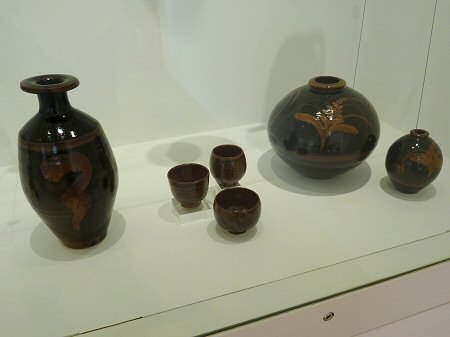 David Leach tenmoku glazed stoneware