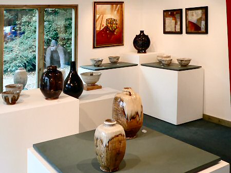 View across the exhibition