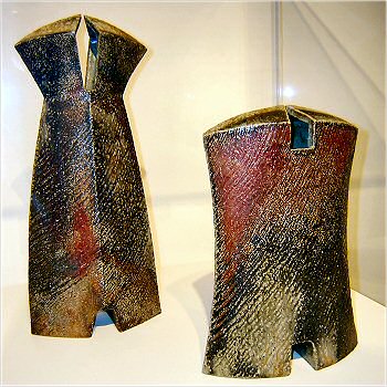 Ash glaze Yohen vases