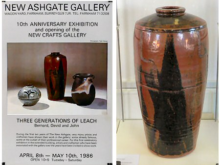 Original exhibition poster and Bernard Leach vase
Original exhibition poster and  Bernard Leach vase