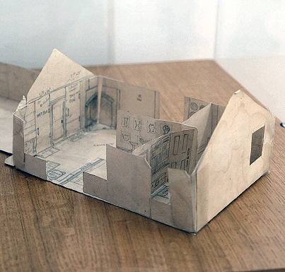 1920 paper model of the Leach Pottery buildings