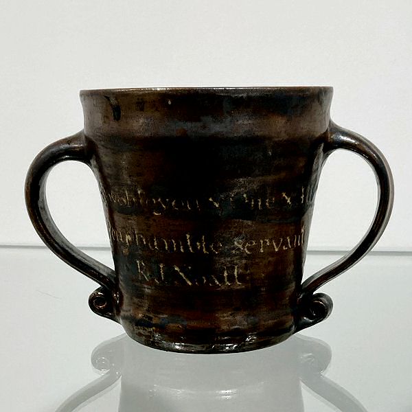 Loving cup, 1940s, inscribed by R.J Noall