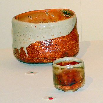 Tea bowl and sake cup