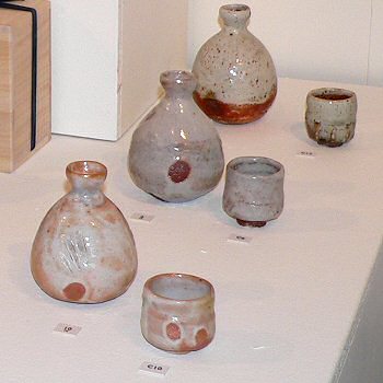 Sake bottles and cups