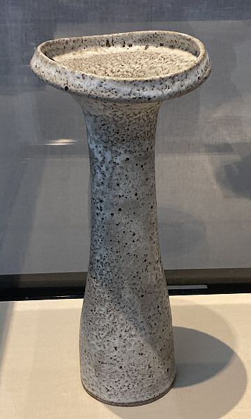 Lucie Rie - Vase with white pitted glaze, ca. 1960
