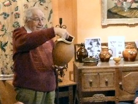 Henry Sandon with a West Country jug