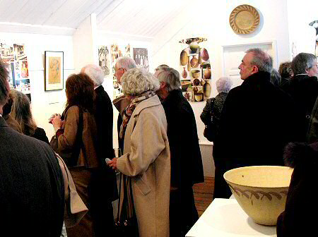 Enjoying the displays in The Gallery Upstairs