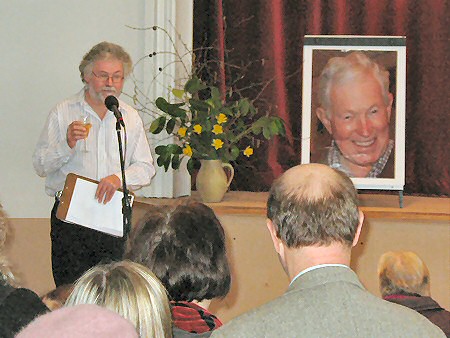 Son Paul proposing a toast to Reg