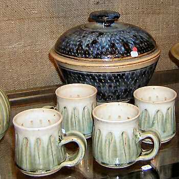 Casserole and coffee cups
