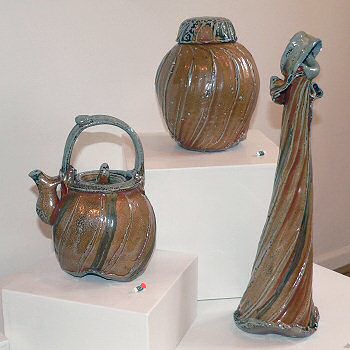 Dancing Bottle, Ginger Jar and Teapot