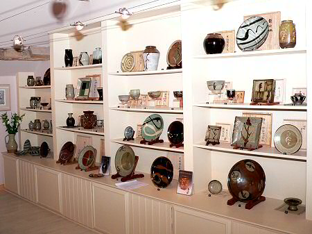 View across the exhibition