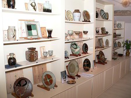 View across the exhibition