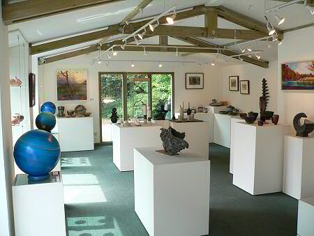 View across the exhibition