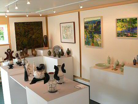 View across the exhibition