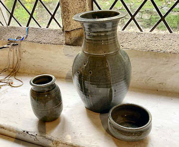 John Vasey pots in St. Agnes church