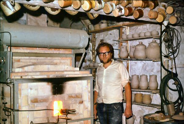 John Sneddon in Wayside Pottery