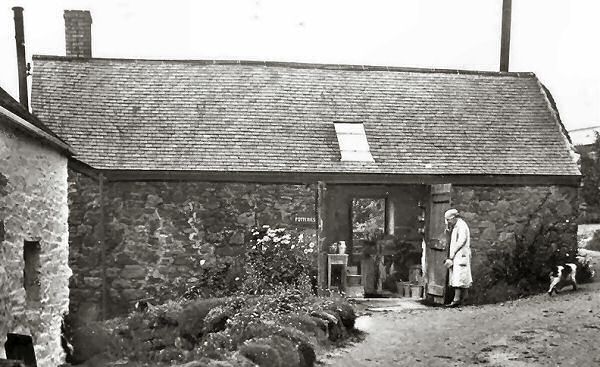 Wayside Pottery with one of the Bulkley sisters