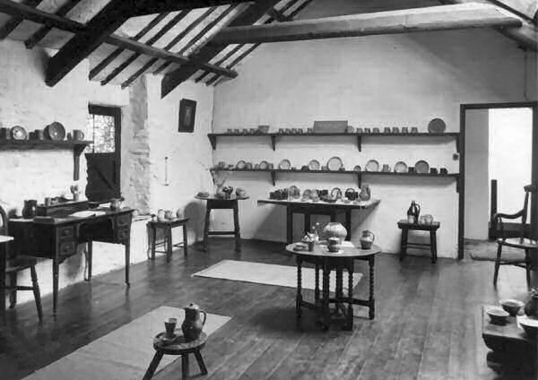 Wayside Studio Pottery showroom in the 1950s