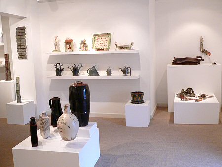 View across the exhibition