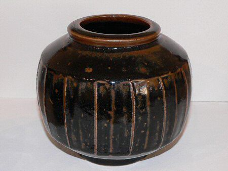David Leach fluted jar