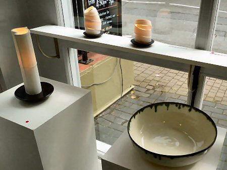 Margaret O'Rorke with bowl by Daniel Smith