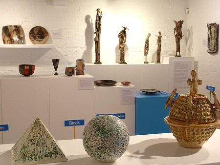 View across the exhibition