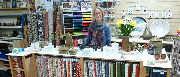 Fleen Doran with her pots