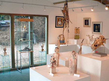 View across the exhibition