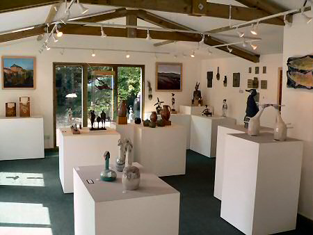 View across the exhibition
