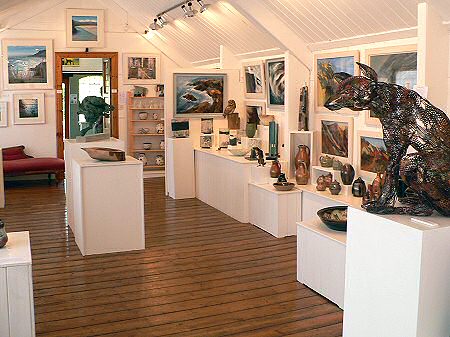 View across the exhibition