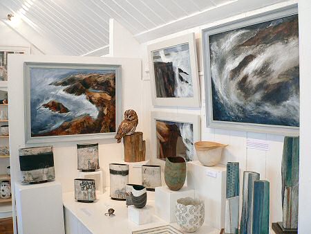 View across the exhibition