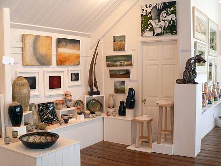 View across the exhibition