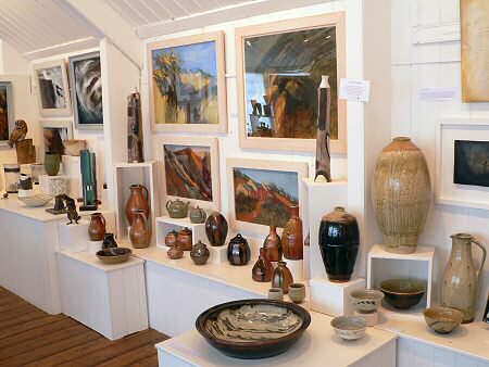 View across the exhibition