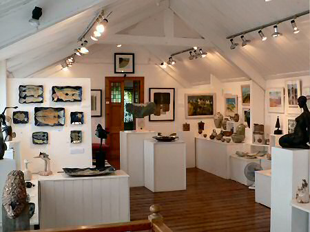 Across the exhibition
