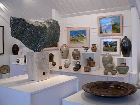 Across the exhibition