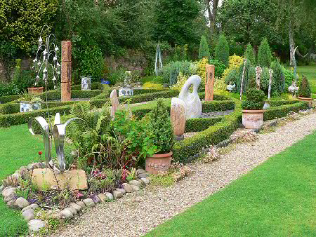 Pots in the garden