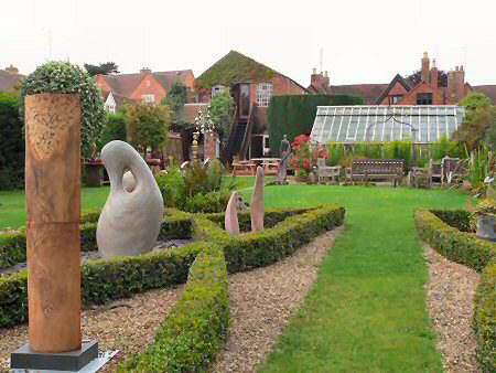 Pots in the garden
