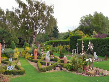 Pots in the garden