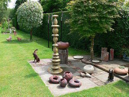 Ceramics in the garden
