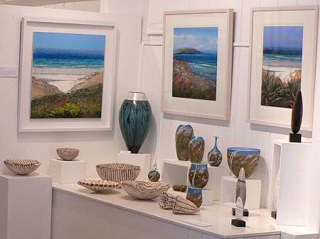 View across the exhibition