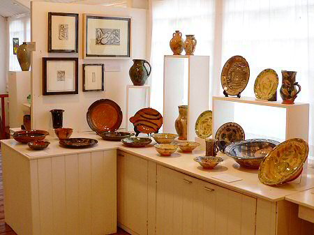 View across the exhibition