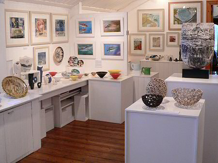 View across the exhibition