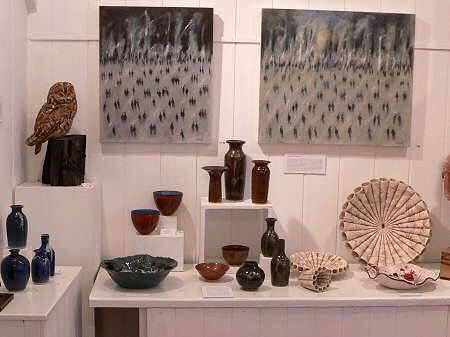 View across the exhibition