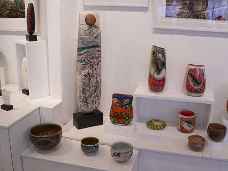 View across the exhibition